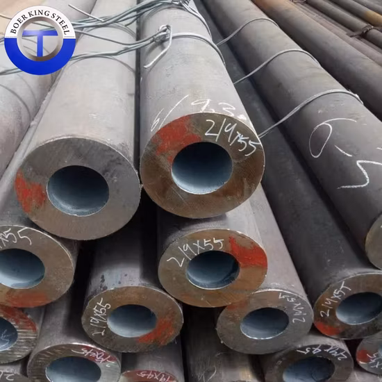 ASTM A53 A36 Q235 Q235B 1045Tuyau en acier sans soudure au carbone Tuyau en acier laminé à chaud Sch40 10 mm 35 mm Tuyau en acier sans soudure au carbone laminé à chaud rond pour le pétrole et le gaz