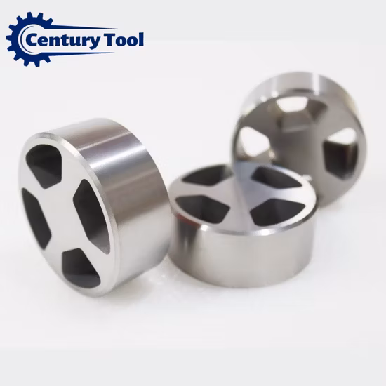 OEM personnalisé 3,44'' 4,125'' 5,25'' Yg08 pièces en carbure de tungstène Mwd Lwd pièces de rechange Stator de rotor en carbure cémenté
