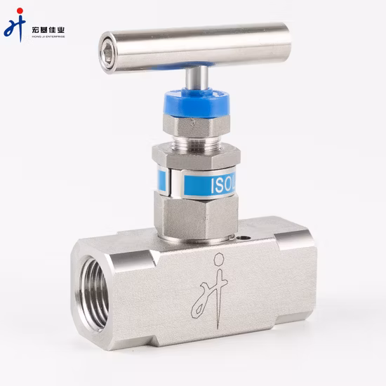 Vanne à aiguille en acier inoxydable 316, filetage femelle droit 1/4 NPT, 6000psi
